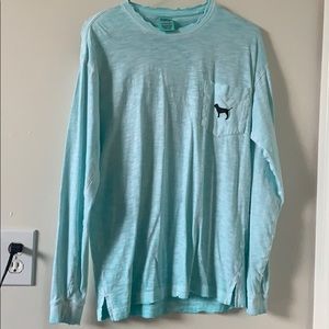 PINK oversized long sleeve with logo